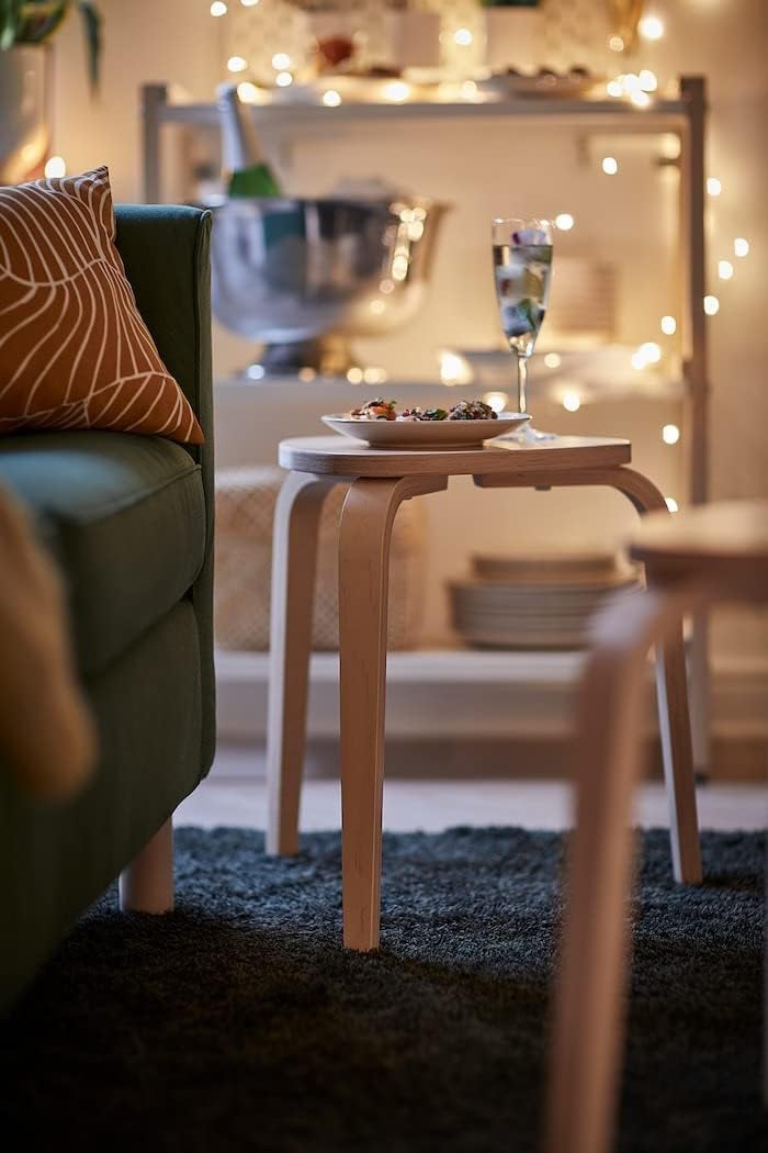 Birch 3‑Legged Triangular Stackable Stool