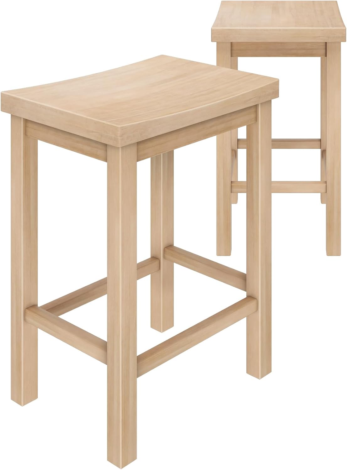 Solid Wood Counter Stool Set Of 2
