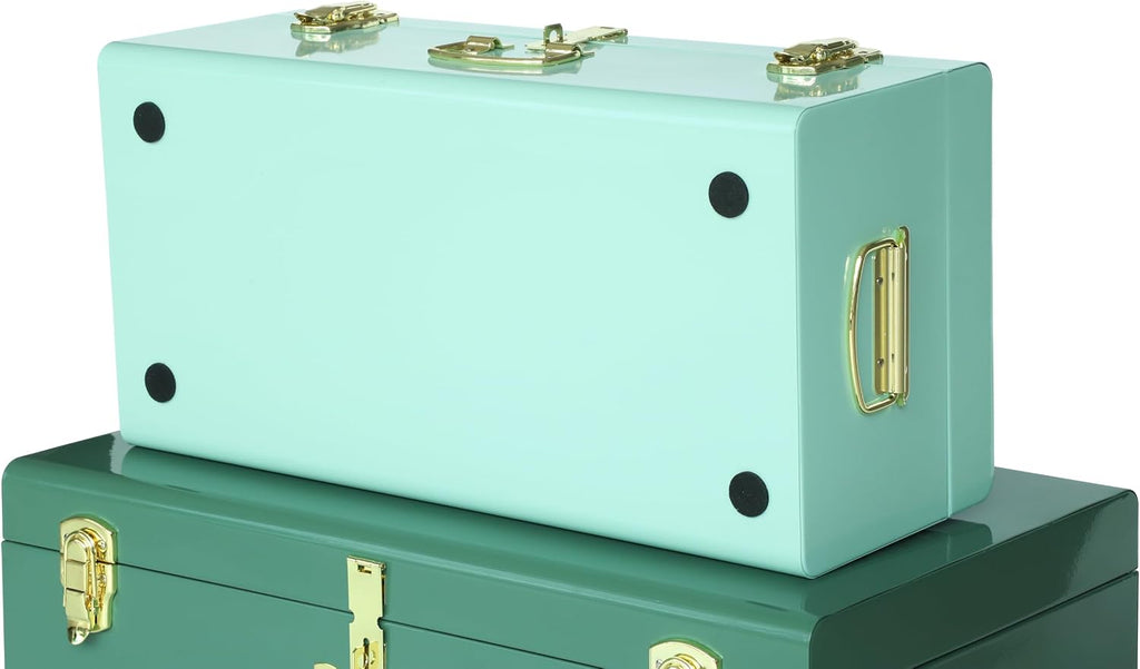 Metal Storage Trunks Set Of 2