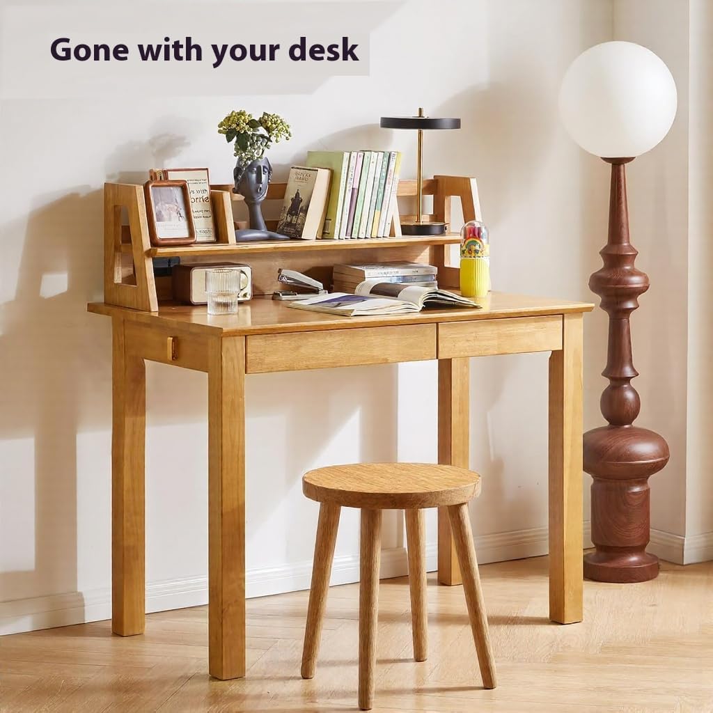 Round Solid Wood Multi‑Purpose Garden Plant Stool