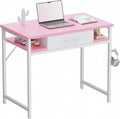 32" Small Desk With Drawers