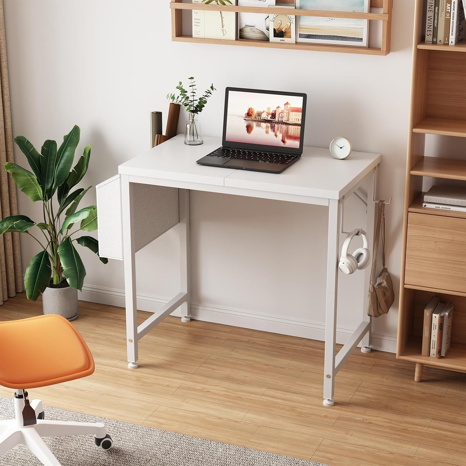 White 24" Kids Mini Study Desk