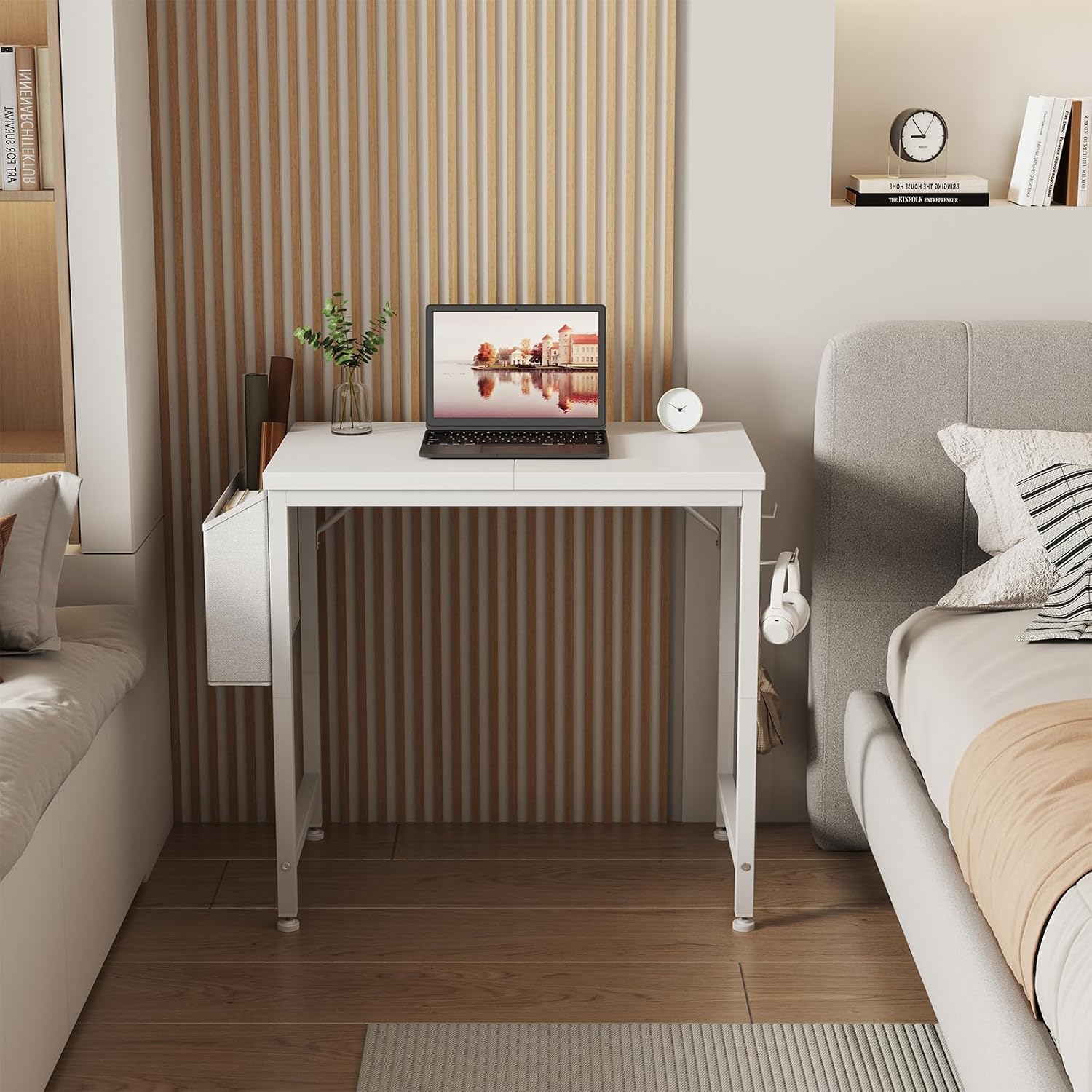 White 24" Kids Mini Study Desk