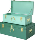Metal Storage Trunks Set Of 2