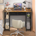 Brown 37.3" Kids Study Vanity Desk