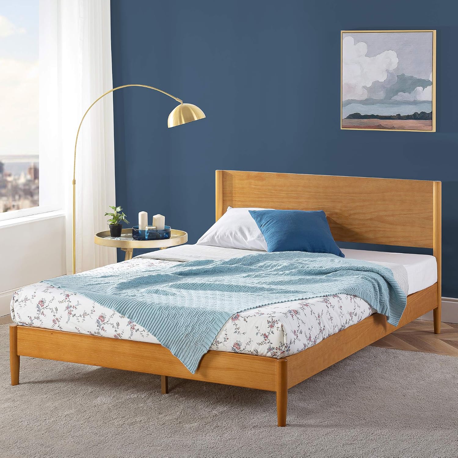 Allen Full Size Wood Platform Bed Frame